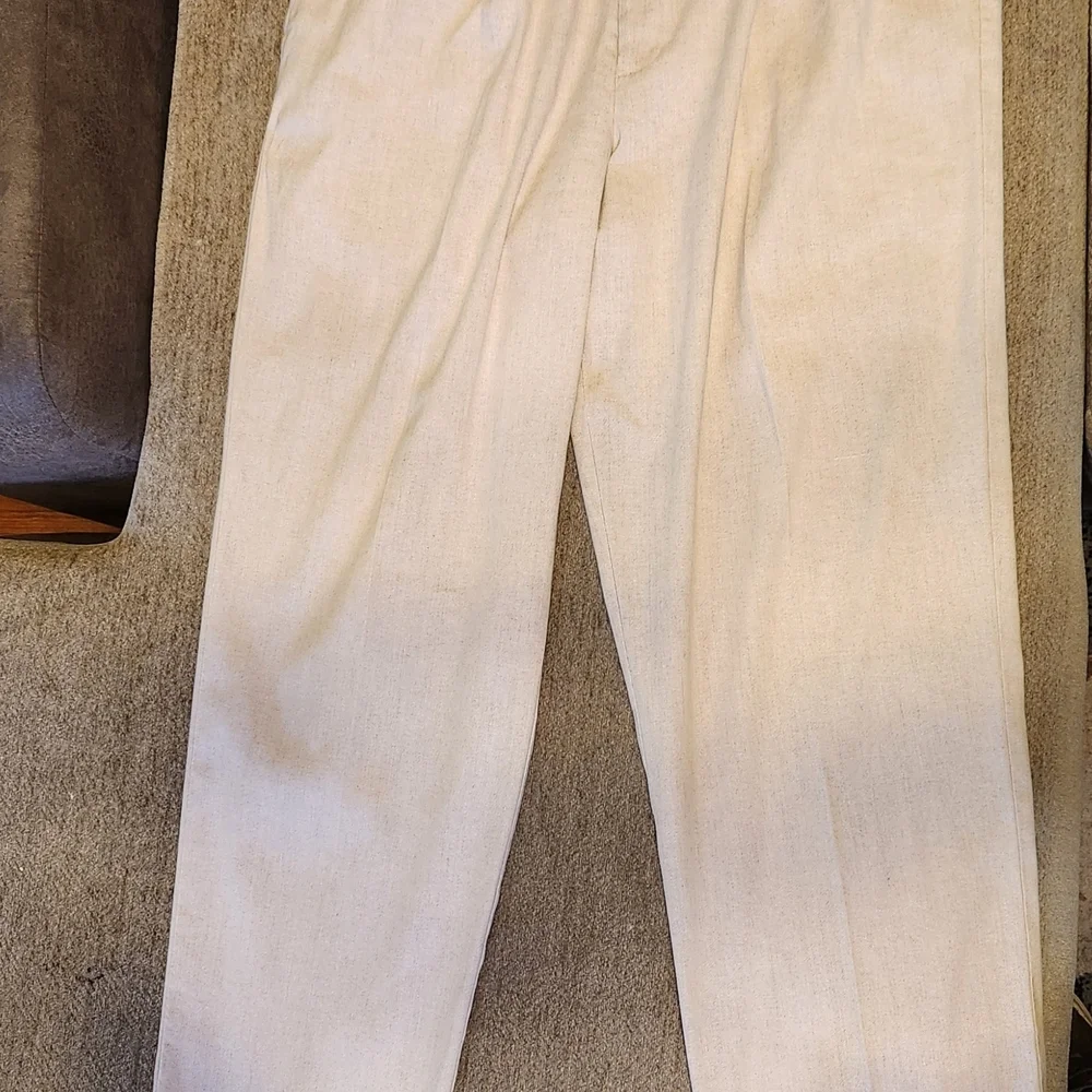 Docker's Recode Linen Stretch Men's Cream Pants